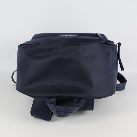 Longchamp Navy Nylon Backpack with Front Zip Pocket main image 9
